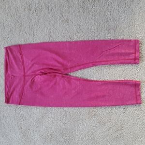 Pink Lululemon crop pants